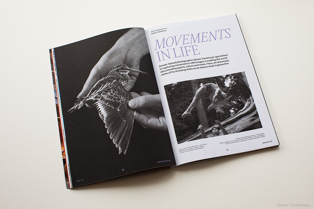 Pier Journal. 'Movements in life' article by Photographer Simon Tomkinson. Movement edition - Spring Summer 2026.
