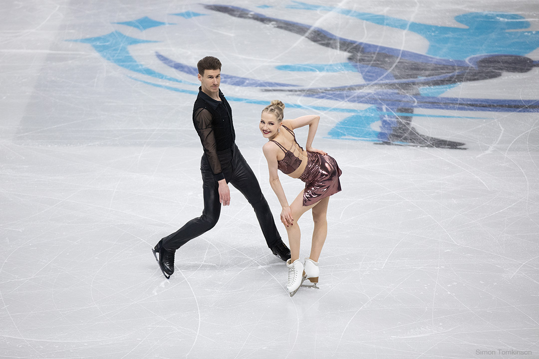European Figure Skating Championships 2026. Ice dance rhythm dance. European Figure Skating Championships 2026. Ice dance rhythm dance - Juulia Turkkila and Matthias Versluis, Finland. By movement photographer Simon Tomkinson. ISU competition at Sheffield, UK.